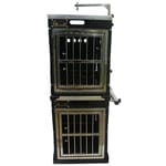 Solidpet蘇力 Solidpet蘇力 寵物籠 貓籠狗籠 鋁折疊飛機籠組合 無輪款 三號 黑色   正面圖