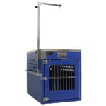 Solidpet蘇力 Solidpet蘇力 寵物籠 貓籠狗籠 鋁板固定飛機籠 無輪新款 三號 藍色   正面圖