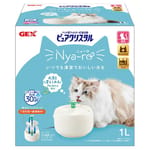 GEX GEX 飲水機 日本版 2022新款 貓用循環式飲水器 1L 1L 貓用 正面圖