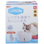 GEX GEX 飲水機 日本版 Pure Crystal 貓用循環式飲水器 1.5L 5L 貓用 正面圖