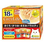 CIAO CIAO 貓濕糧 CozyLife 金槍魚+鰹魚+雞肉組合裝 40g 18袋入 40g  正面圖