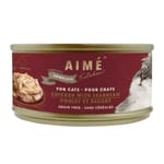 AIME AIME Kitchen 貓罐頭 無穀物均衡貓罐 殿堂主食系列 汁煮滑雞配鯛魚肉 75g 75g  正面圖