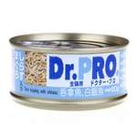 Dr. Dr. PRO 全機能貓罐頭 吞拿魚．白飯魚味 80g 80g  正面圖