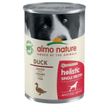 Almo Almo Nature 狗罐頭 Holistic 單一蛋白系列 鴨肉配方 400g 400g  正面圖