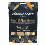 Nordic Nordic Feast 凍乾貓狗小食 牛肉+紅蘿蔔 58g 58g  正面圖