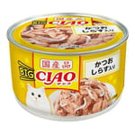 CIAO CIAO 貓罐頭 BIG 鰹魚+白飯魚味 160g 160g  正面圖