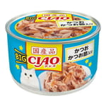 CIAO CIAO 貓罐頭 BIG 鰹魚+鰹魚乾味 160g 160g  正面圖