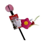Billipets Billipets 逗貓棒 小貓專用 紅花 梅色 50cm   正面圖
