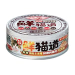 鮮貓道 鮮貓道 貓罐頭 主食罐 鮮嫩純雞肉 羊肉絲 82g 82g  正面圖