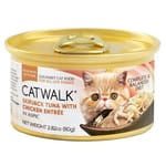 CATWALK CATWALK 貓主食罐 吞拿魚 + 雞肉 Tuna With Chicken Entrée 80g 80g  正面圖