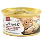 CATWALK CATWALK 貓主食罐 吞拿魚 + 小鳀魚 Tuna with Small Anchovies Entrée 80g 80g  正面圖