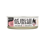 汪喵星球 汪喵星球 貓罐頭 DogCatStar 貓咪低脂無膠主食罐 虱目魚鰹魚 80g 80g  正面圖