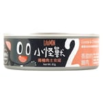 怪獸部落 怪獸部落 2種肉貓主食罐 香甜鵝肉 82g 82g  正面圖