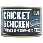怪獸部落 怪獸部落 野味貓主食罐 蟋蟀雞肉 165g 165g  正面圖