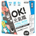 怪獸部落 怪獸部落 益生菌 貓狗保健品 OK!元氣鐵 1.5g x 30包 5g  正面圖