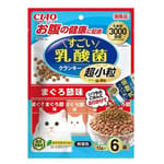 CIAO CIAO 貓糧 日本Crunky 3000億個乳酸菌 超小粒 金槍魚乾味 12g 6袋入 12g  正面圖