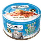 Fussie Fussie Cat 貓罐頭 主食罐 極品吞拿魚 + 小鯷魚 Tuna with Small Anchovies Formula in Goat Milk Gravy 70g 70g  正面圖