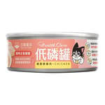 汪喵星球 汪喵星球 貓罐頭 DogCatStar 低磷低蛋白主食罐 健康嫩雞肉 80g 80g  正面圖