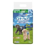 Unicharm Unicharm 公⽝⽤禮儀褲-SS-碼 2.5-4kg 30-35cm 48片 4kg  正面圖