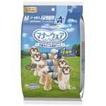 Unicharm Unicharm 公⽝⽤禮儀褲-M-碼 5.5-7.5kg 40-45cm 4片 5kg  正面圖