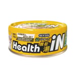 SEEDS SEEDS 貓罐頭 Health iN機能鮪⿂湯罐 ⽩身鮪⿂+芝⼠+維他命B群 80g 80g  正面圖
