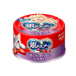 Unicharm Unicharm 貓罐頭 銀匙特級成貓罐頭 鰹⿂⾦槍⿂配⽅+⼩銀⿂ 70g 70g  正面圖