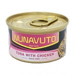 NUNAVUTO NUNAVUTO 無穀物貓罐 吞拿魚伴雞肉 80g 80g  正面圖