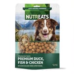 Nutreats Nutreats 狗小食 紐西蘭凍乾鴨肉+雞肉+三文魚 50g 50g  正面圖