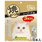 CIAO CIAO 貓零食 日本烤鰹魚條 海鮮味 5條入   正面圖