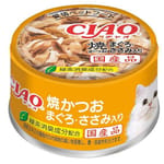 CIAO CIAO 貓罐頭 金槍魚及烤鰹魚味 85g 85g  正面圖