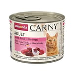 Animonda Animonda Carny 無穀物成貓主食罐 牛+火雞+蝦 200g 200g  正面圖