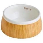 Petio Petio Porta 犬用餐具木紋陶瓷餐碗 S  犬用 正面圖