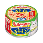 CIAO CIAO 貓罐頭 牙齒牙齦健康 雞肉及蟹柳味 80g 80g  正面圖