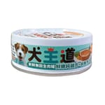 犬王道 犬王道 狗罐頭 無穀全肉罐 純雞+純鮪魚 82g 82g  正面圖