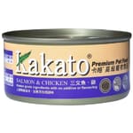 Kakato Kakato 罐頭 貓狗罐頭 啫喱系列 三文魚及雞肉 70g 70g  正面圖