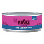 RAWZ RAWZ 貓罐頭 肉絲主食罐 吞拿魚及雞肉 155g 155g  正面圖