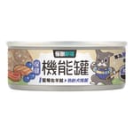 怪獸部落 怪獸部落 狗罐頭 保健機能主食罐 藍莓佐羊鮭 82g 82g  正面圖