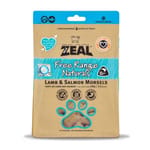 ZEAL ZEAL 狗糧 紐西蘭無榖物脫水凍乾 羊+三文魚肉 100g 100g  正面圖