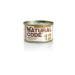 Natural Natural Code 貓罐頭 吞拿⿂ & ⽜⾁ Tuna & Beef 85g 85g  正面圖
