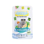 Aruba Aruba 貓濕糧 有機三文魚+火雞配小白菜.黃薑 主食鮮食包 70g 70g  正面圖