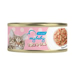 My My baby 貓罐頭 吞拿魚及蟹柳 Tuna with Crab 85g 85g  正面圖
