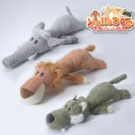 【now FRESH now FRESH Exchange item】HelloDOG 玩具嚴選 咇咇發聲狗玩具 獅子大象野狼 1件 (隨機款)