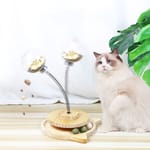 HelloDOG HelloDOG 玩具嚴選 貓玩具 實木轉盤益智不倒翁漏食球 1件   正面圖