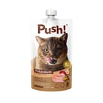 Push! Push! 噗滋包 機能貓貓主食肉泥 雞肉鵪鶉 110g 110g  正面圖