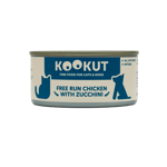 KOOKUT KOOKUT 貓狗罐頭 100% 天然 放養雞肉雞肝及意大利青瓜 150g 150g  正面圖