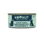 KOOKUT KOOKUT 貓狗罐頭 100% 天然 太平洋吞拿魚綠唇青口蔬菜 150g 150g  正面圖