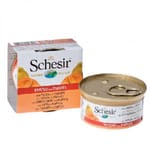 Schesir Schesir 水果水煮貓罐頭 吞拿魚及木瓜飯 85g 85g  正面圖