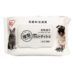 IRIS IRIS 貓狗寵物濕紙巾 日常護理 除蟎除耳垢去淚痕 100片   正面圖