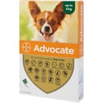 Bayer Elanco 德國拜耳 Bayer (Elanco) 犬用 Advocate 心疥爽滴劑 4kg以下 1盒3支 (BAOD40)