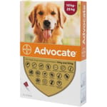 Bayer Elanco 德國拜耳 Bayer (Elanco) 犬用 Advocate 心疥爽滴劑 10kg-25kg 1盒3支 (BAOD250)